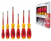 Śrubokręty - Wiha Zestaw wkrętaków SoftFinish electric slimFix płaskich/Phillips/Pozidriv Xeno, 6-cz. (38362) - miniaturka - grafika 1