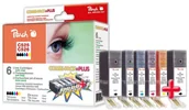 Tusze zamienniki - Peach Combi Pack Plus z chipem duża wydajność kompatybilny z CLI-526 PGI-525 PI100-141 - miniaturka - grafika 1
