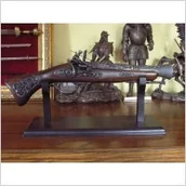 Repliki - broń - WŁOCHY WŁOSKI GARŁACZ SKAŁKOWY ZE ZDOBIONĄ KOLBĄ - miniaturka - grafika 1