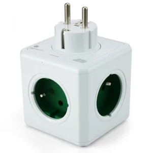 Allocacoc Listwa PowerCube Original USB Zielona - Darmowe płatności online! 2202GN/FROUPC - Przedłużacze i rozgałęźniki - miniaturka - grafika 2