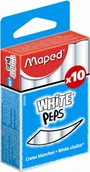 Zabawki kreatywne - Maped KREDA BIAŁA 10 SZTUK PUDEŁKO Z ZAWIESZKĄ 593500 - miniaturka - grafika 1