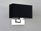 Lampy ścienne - Astro Lighting PARK LANE GRANDE POLISHED NICKEL nowoczesny Kinkiet Ścienny Nikiel polerowany (abażur do wyboru) 0539 - miniaturka - grafika 1