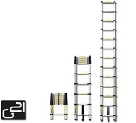 Drabiny - G21 Drabina teleskopowa aluminiowa GA-TZ9-2,6M, 6390382 - miniaturka - grafika 1