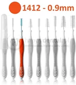 Szczoteczki międzyzębowe - GUM Butler Sunstar Trav-Ler (1412) 1szt. - szczoteczka międzyzębowa 0.9mm (pomar - miniaturka - grafika 1