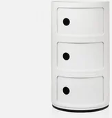 Pudła i pojemniki do przechowywania - Kartell Komoda Modułowa Componibili I biała - 4967-03 - miniaturka - grafika 1