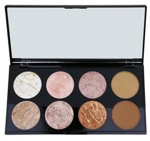 Makeup Revolution Blush Palette 8 Zestaw róży,bronzerów i rozświetlaczy Golden Sugar 13g Z oficjalnej polskiej dystrybucji - Pozostałe akcesoria do makijażu - miniaturka - grafika 2