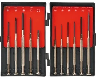Top Tools wkrętaki precyzyjne, komplet 11 sztuk, 39D194 - Śrubokręty - miniaturka - grafika 2