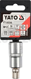 Yato KLUCZ TRZPIENIOWY SPLINE 1/2 M12 L55MM YT-04344 - Klucze i nasadki - miniaturka - grafika 3
