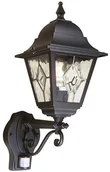 Lampy ogrodowe - Elstead Lighting Kinkiet NORFOLK NR1 PIR BLACK IP43 - miniaturka - grafika 1