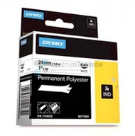 Taśmy do drukarek barwiące - Dymo oryginalny taśma do drukarek etykiet 1734523 czarny druk/biały podkład - miniaturka - grafika 1