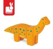 Klocki - Janod Brachiozaur drewniany do złożenia, J08228 - miniaturka - grafika 1