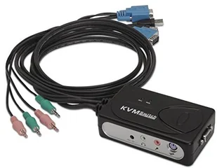 Nanocable Przełącznik KVM NANOCABLE 10.12.2001 Czarny S0225806 - Przełączniki KVM - miniaturka - grafika 2