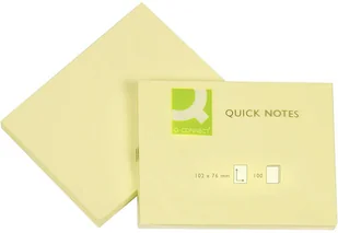 Q-CONNECT Bloczek samoprzylepny 102x76mm 1x100 kart. jasnożółty KF01410 - Notesy i bloczki - miniaturka - grafika 6