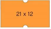 Cenówki - APLI Etykiety DO METKOWNIC 21 X 12 MM PROSTOKĄTNE, USUWALNE KOLOR POMARAŃCZOWY - miniaturka - grafika 1