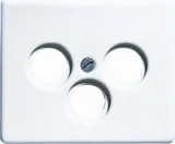 Klawisze i ramki - Jung SL 500 BIAŁY Pokrywa gniazda RTV-SAT SL561SATWW - miniaturka - grafika 1