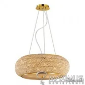 Oprawy, klosze i abażury - Ideal Lux PASHA SP10 ORO oprawa wisząca 10 x 40W E14 82257 082257 - miniaturka - grafika 1