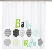 Zasłony prysznicowe - Kleine Wolke 5219654305 do zasłony prysznicowej Bathroom, 180 x 200 cm, mint - miniaturka - grafika 1