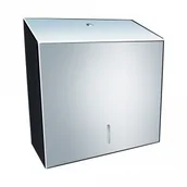 Dozowniki papieru i mydła dla firm - Merida Pojemnik na ręczniki pojedyncze STELLA MAXI wersja polerowana, firmy MERI - miniaturka - grafika 1