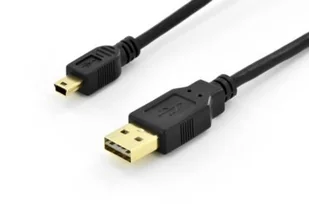 Assmann Kabel USB połączeniowy USB 2.0 HighSpeed dwustronny USB A/miniUSB B męskie - męskie (AK-300123-018-S) - Kable USB - miniaturka - grafika 3