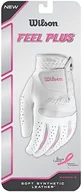 Golf - Wilson Damen Rękawica Do Golfa Feel Plus Llh, Biały, L (WGJA00770L) - miniaturka - grafika 1