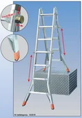 Drabiny - Krause Drabina teleskopowa przegubowa TeleMatic 3,00 m 122322 - miniaturka - grafika 1