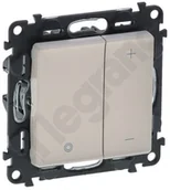 Wyłączniki światła i elektryczne - Legrand Valena Life Ściemniacz przyciskowy 5 - 400 W, 5 - 75 W dla LED Kremowy - miniaturka - grafika 1