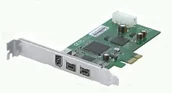 Kontrolery - Dawicontrol Kontroler Dawicontrol DC-FW800 PCIe 3x FireWire (DC-FW800 PCIe Retail) - miniaturka - grafika 1