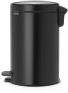 Kosze na śmieci - Brabantia Kosz na śmieci pedałowy NewIcon 12l matowy czarny - miniaturka - grafika 1