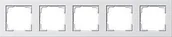 Klawisze i ramki - Gira E2 BIAŁY POŁYSK Ramka X5 [021529] - miniaturka - grafika 1