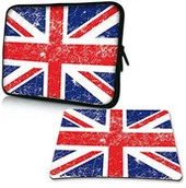 Flagi i akcesoria - Pedea Design pokrowiec na tablet PC z ekranem o przekątnej 10,1 cala (25,6 cm) z dołączoną podkładką pod mysz Design, motyw Union Jack (flaga brytyjska SET019-64060525 - miniaturka - grafika 1