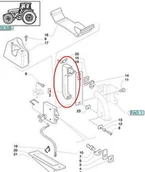 Części i akcesoria do maszyn rolniczych - CNH KLAMKA DRZWI NEW HOLLAND 82019604 - miniaturka - grafika 1