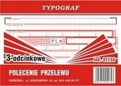 Druki akcydensowe - Typograf Druk Polecenie Przelewu 3-odc A6 01134 TP223 - miniaturka - grafika 1