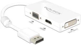 Delock Przejściówka adapter DisplayPort VGA HDMI DVI 62655 [1x Złącze DisplayPort 1x Złącze VGA HDMI DVI 25-pin] - Złącza, przejściówki, adaptery - miniaturka - grafika 4