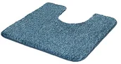 Dywaniki łazienkowe - Kleine Wolke 4071754130 dywanik do toalety Seattle dywanik łazienkowy, poliester, 55 x 50 x 3 cm, IceBlue - miniaturka - grafika 1
