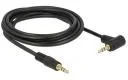 Kable - Delock Kabel Jack 3.5mm 3m Czarny 83758 - miniaturka - grafika 1