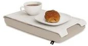 Tace i patery - Bosign Taca Mini Laptray biała z kremową poduszką 263183 - miniaturka - grafika 1