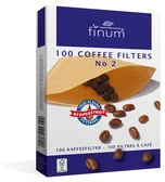 Akcesoria i części AGD - Finum Finum filtry do kawy nr 2, 100 szt. 1816 - miniaturka - grafika 1