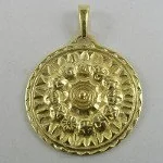 Wróżbiarstwo i radiestezja - Sotis Tarcza słońca 2 - srebro pozłacane AgM-32mm106 - miniaturka - grafika 1