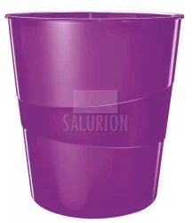 Leitz KOSZ NA ŚMIECI 15L WOW, FIOLETOWY - Kosze biurowe - miniaturka - grafika 5