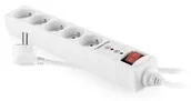 Listwy zasilające - Ochrona przed przepięciami GoGEN SP16A51 1,5m 5 zásuvek SP16A51) Biała - miniaturka - grafika 1
