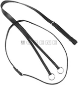 Akcesoria jeździeckie - Wytok skórzany, czarny - miniaturka - grafika 1