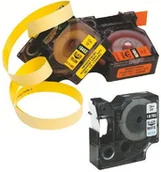 Etykiety do drukarek - Dymo Taśma winylowa z trwałym klejem- żółta 12mm [S0718450 - miniaturka - grafika 1