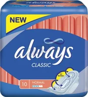 Podpaski - Always Classic Normal Podpaski ze skrzydełkami (10 szt) - miniaturka - grafika 1