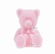 Kremy i maski do rąk - LaQ LaQ - Happy Soaps - Naturalne mydełko glicerynowe - RÓŻOWY MAŁY MIŚ LQRMM - miniaturka - grafika 1