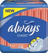 Podpaski - Always Classic Normal Podpaski ze skrzydełkami (10 szt) - miniaturka - grafika 1