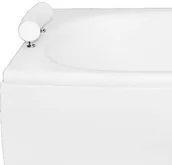 Akcesoria do armatury i ceramiki - Piramida Zagłówek biały do wanien ZAGŁMILENA - miniaturka - grafika 1