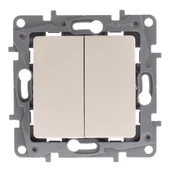 Wyłączniki światła i elektryczne - Legrand Niloe Łącznik schodowy podwójny krem 764602 764602 - miniaturka - grafika 1