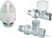 Akcesoria hydrauliczne - Valvex S.A. Zestaw termostatyczny prosty duży, niklowany 4412500 - miniaturka - grafika 1