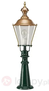 K. S. Verlichting B. V. Tradycyjny słupek oświetleniowy Pantar, zielony - Lampy ogrodowe - miniaturka - grafika 2