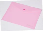 Przybory szkolne - PANTA PLAST Focus koperta A5 przezroczysta kolorowa c4534 różowa Panta-Plast - miniaturka - grafika 1